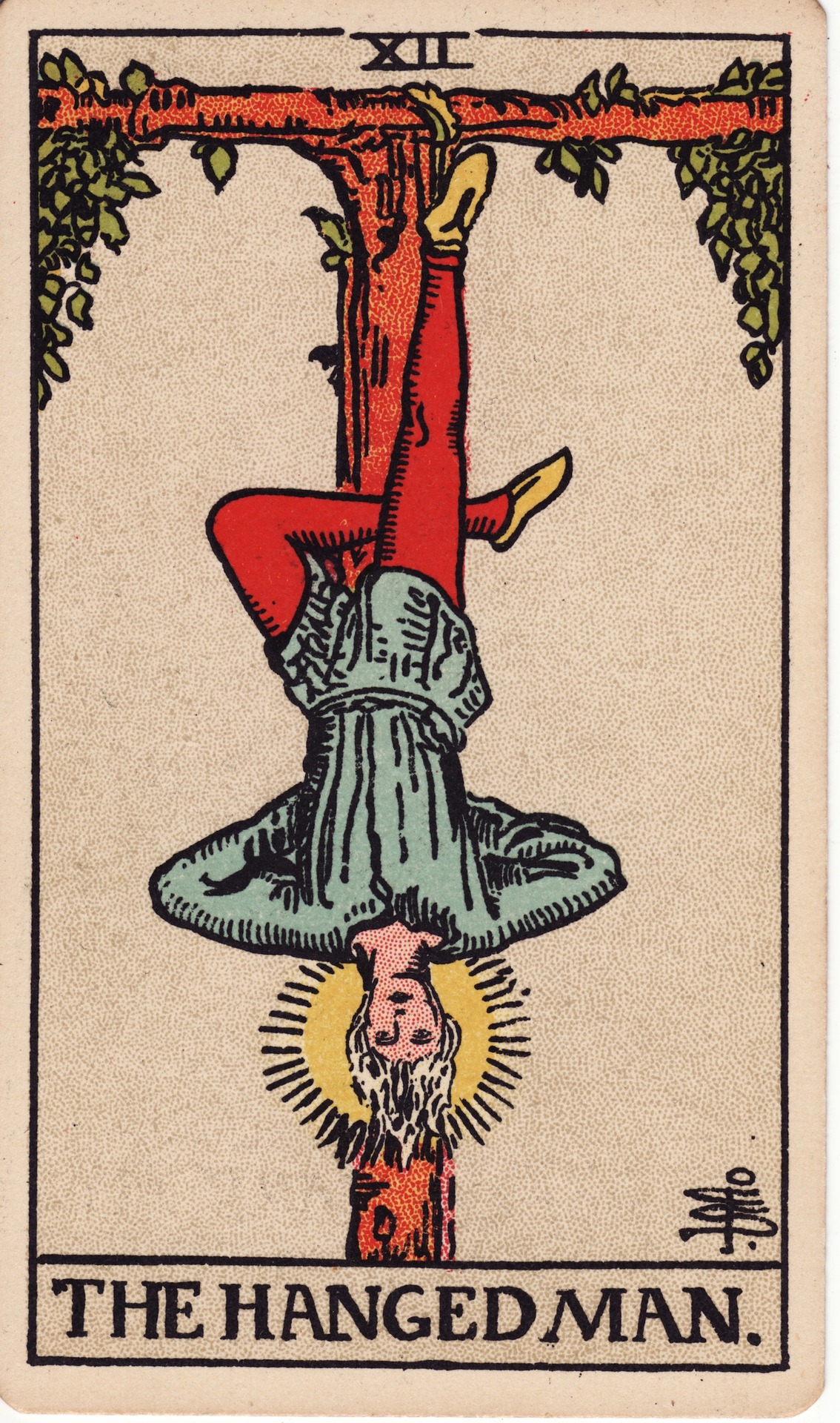 Карта Таро Повешенный для гадания онлайн