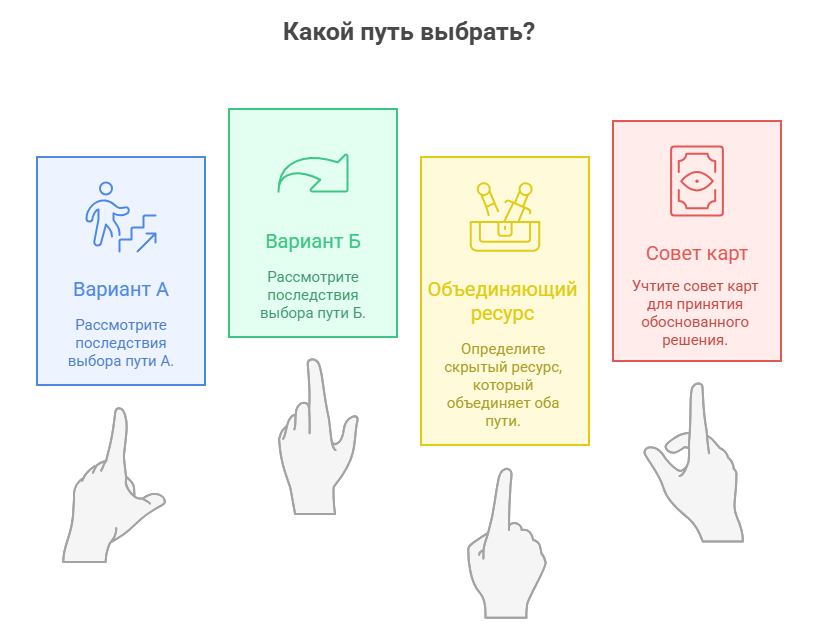 Расклад таро на принятие решений Компас для правильной формулировки вопроса