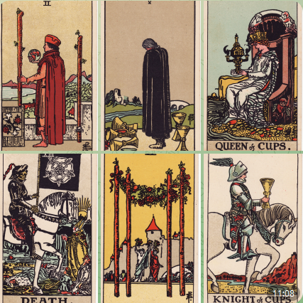 арканы Башня и 5 Мечей