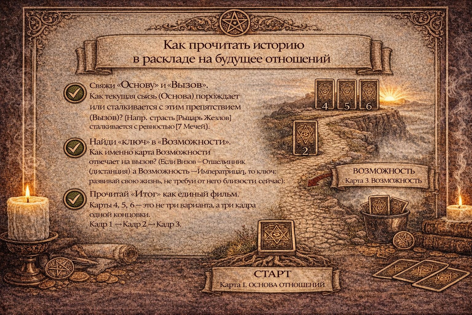 Расклад на отношения с мужчиной в ближайшем будущем таро - как интерпретировать карты.