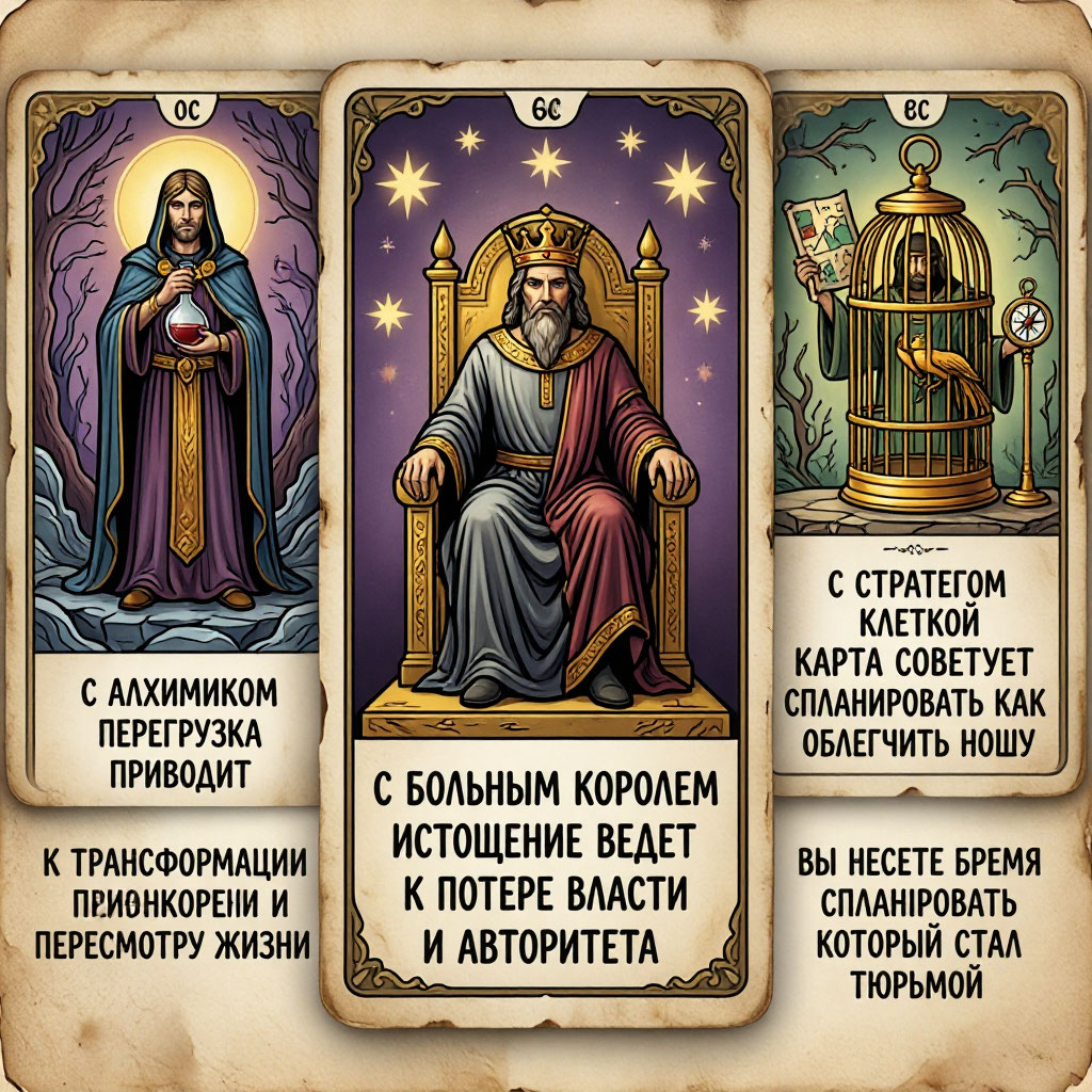 Сочетание с другими картами колоды