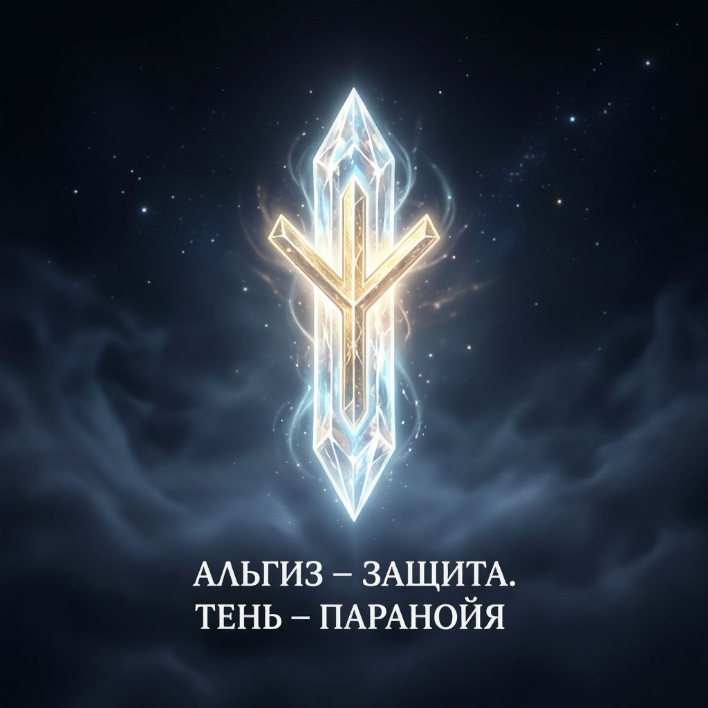 Изображение руны Альгиз