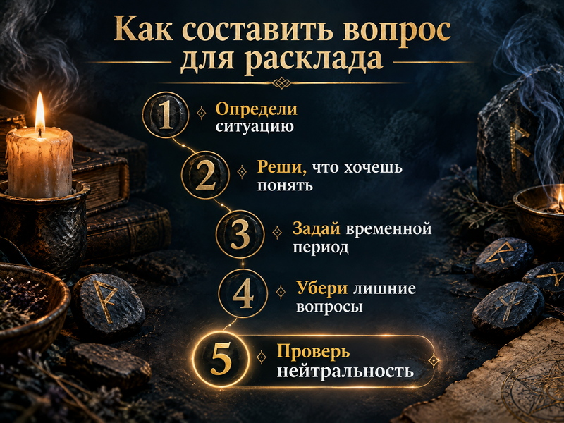 схема правильного вопроса для рунического расклада