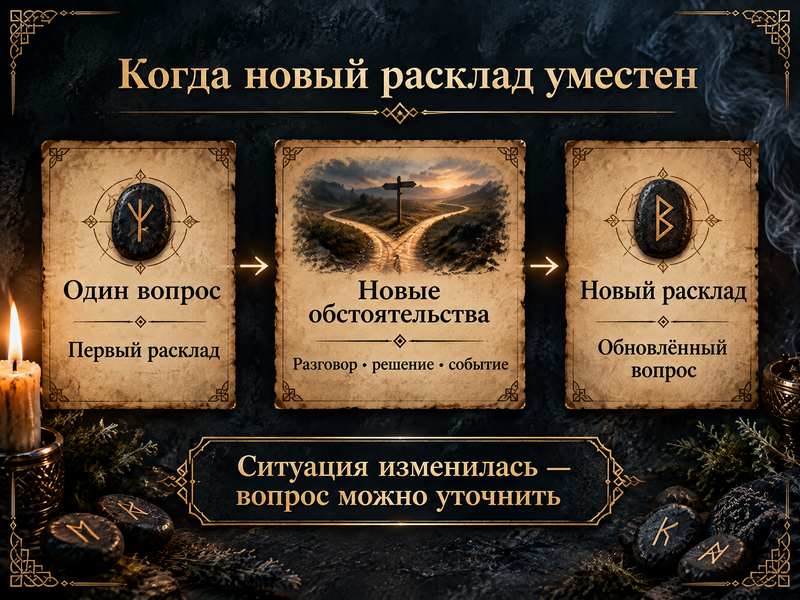 Один вопрос → новые обстоятельства → новый расклад