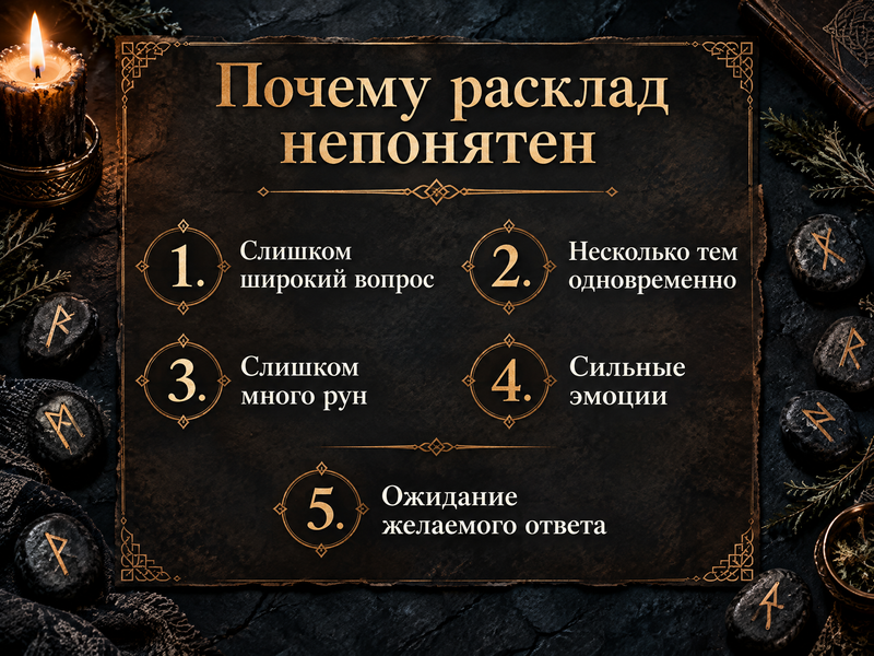 пять причин непонятного рунического расклада