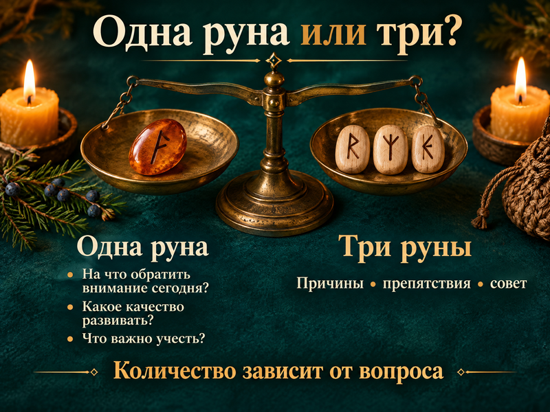 когда выбирать одну руну — три примера запросов
