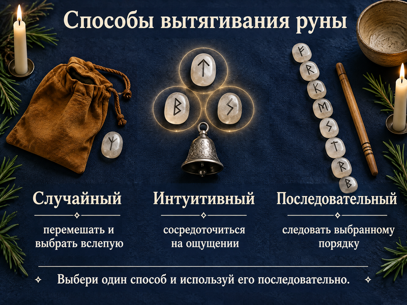 способы вытягивания руны для гадания