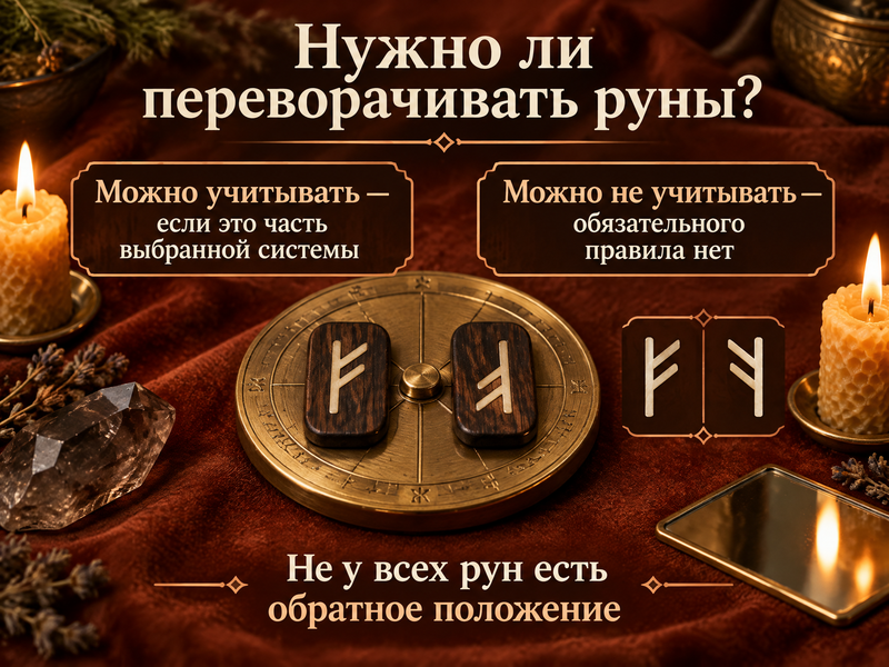 какие руны могут иметь обратное положение и почему