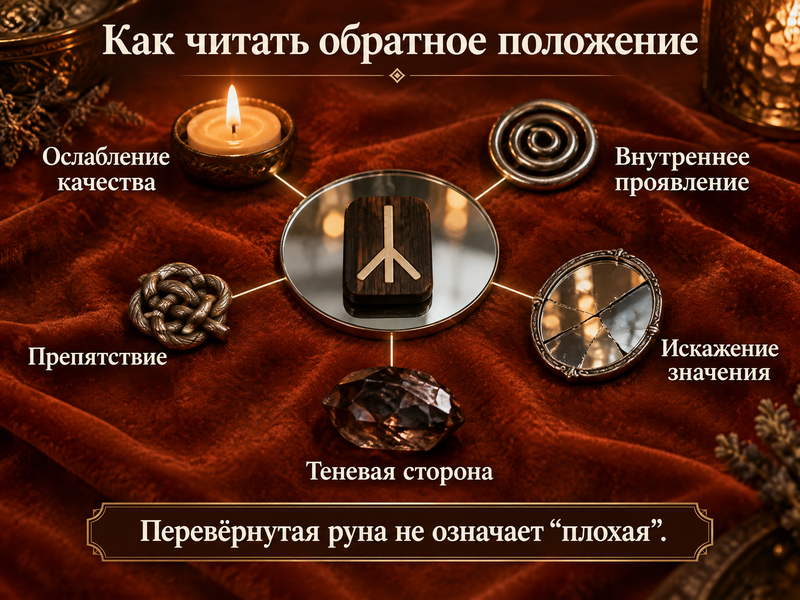 варианты трактовки обратного положения руны