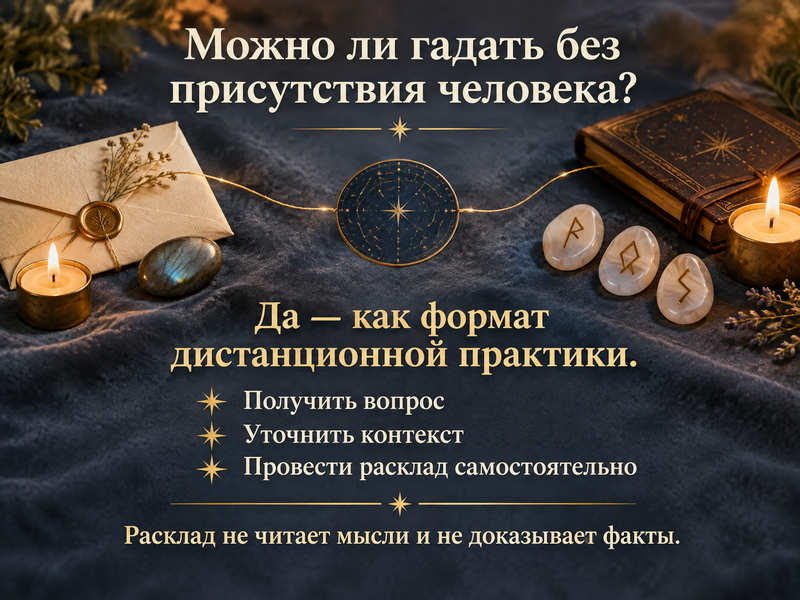 схема дистанционного рунического расклада