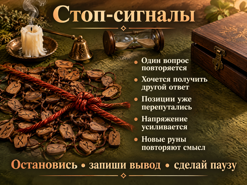 Стоп-сигналы» при руническом гадании